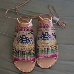 Colorful Patterned Women's Sandals